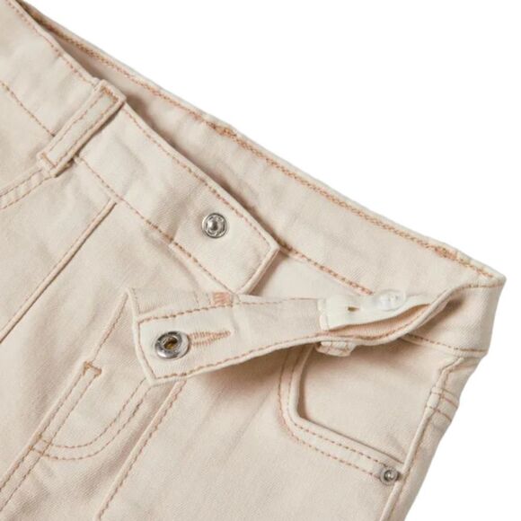 ZARA Kids | Beige | FLARED FRAYED JEANS - Picture 3 of 4